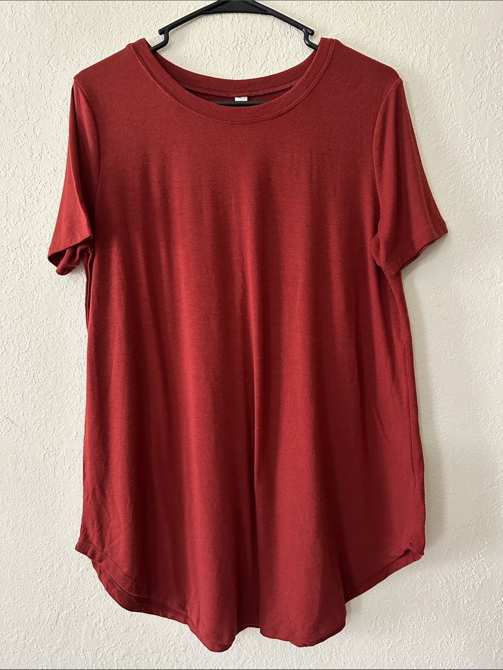 Zenana Outfitters Rust Terracotta Relaxed Longline Tunic Tee - Picture 3 of 12
